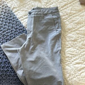Mens performance material chinos by Hurley